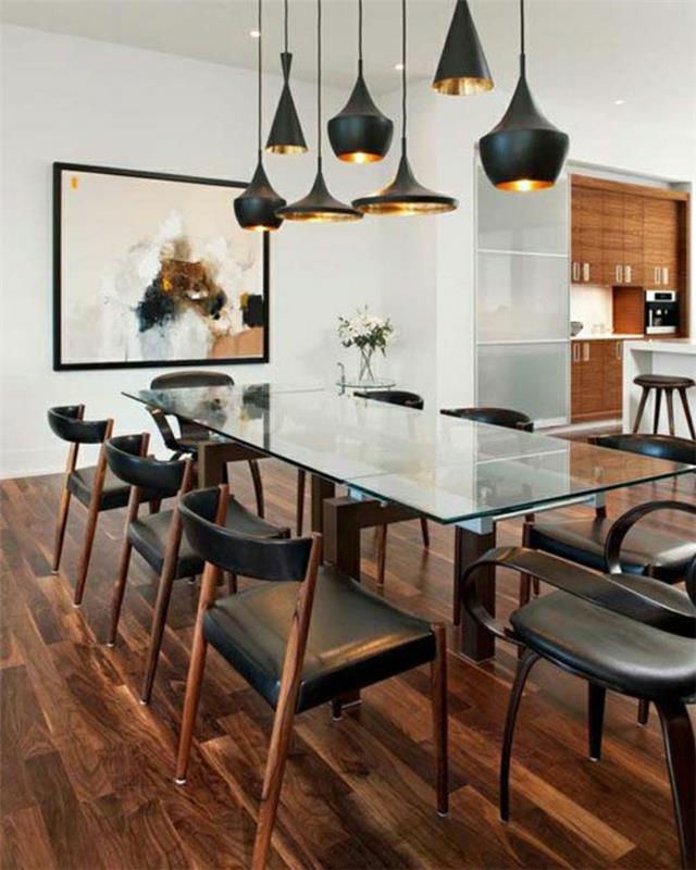 lepa-pravokotna-steklo-miza-steklo-kuhinja-miza-kuhinjski stoli