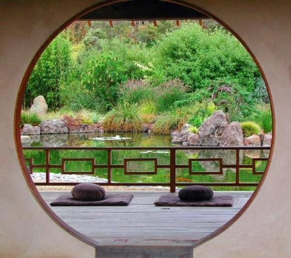 okrogla japonska vrtna vrata