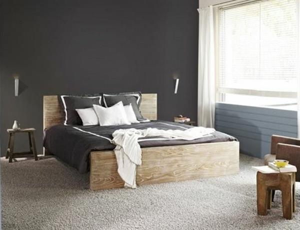 unikalus jūsų miegamojo dizainas, kurį mylėsite su pilka siena