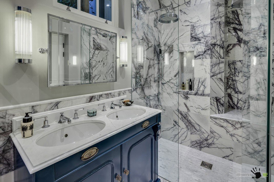 Decorazione del bagno in stile classico