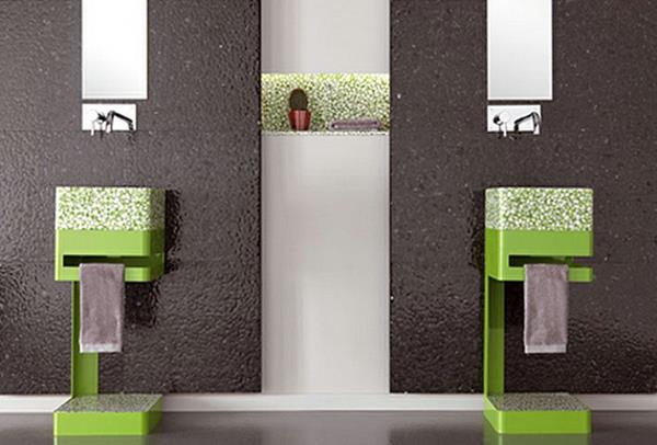 umivalnik-stolpec-dizajn-zelen