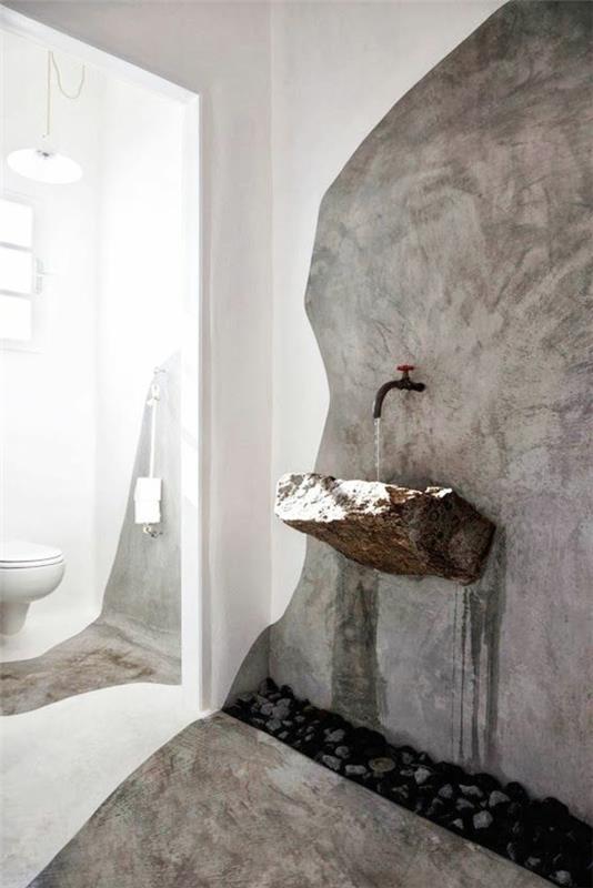 olağandışı taş lavabo
