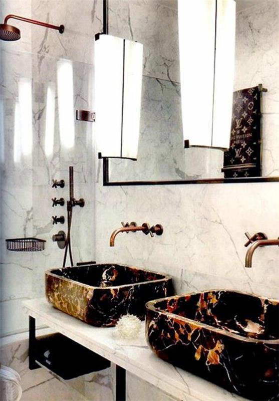umivalnik za kopalnico iz marmornega kamna