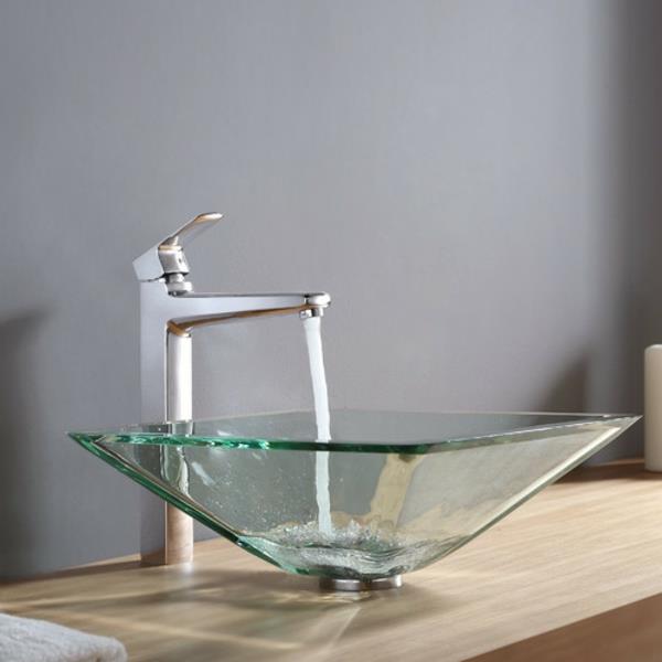 pratik ve güzel cam lavabo