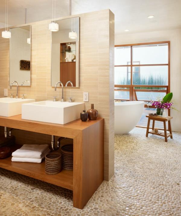 pravokotno-umivalnik-kopalniško-pohištvo-iz-masivnega lesa-mozaik-tla