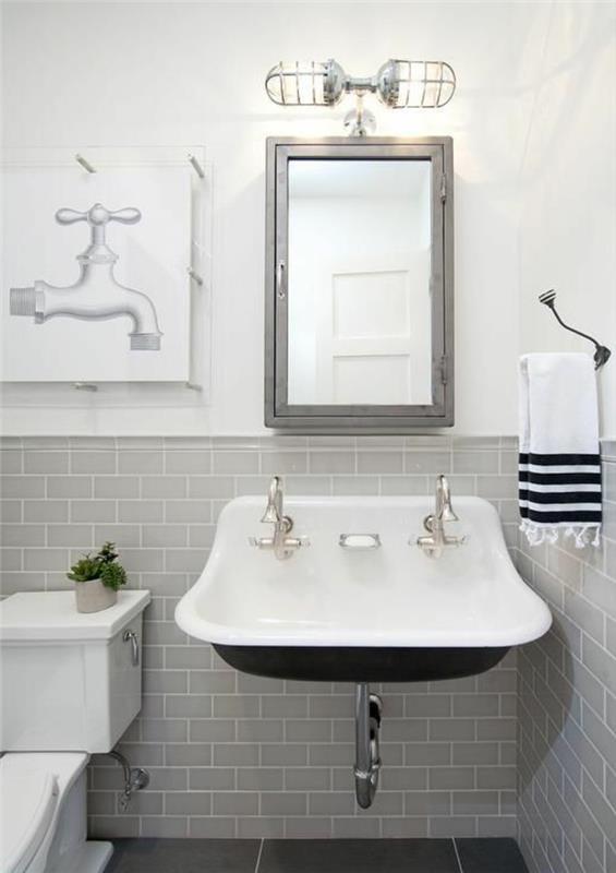 stenski umivalnik-mero-siv-okvir za ogledalo