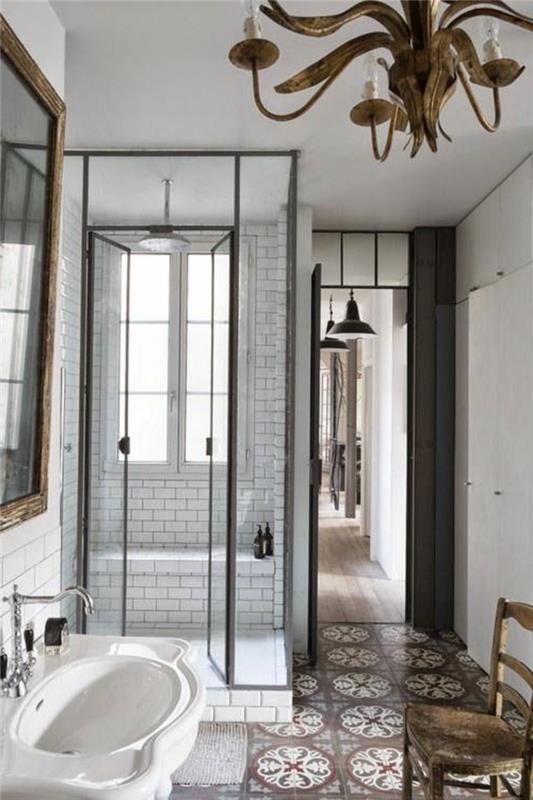 didelė dušo kabina-pilnas-retro-prašmatnus-dušo kabinos-balta-plytelių siena