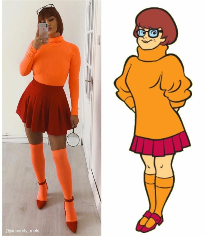 velma anime film karakteri canlı gerçek fikir çift ve grup scooby doo film karakteri kostümü