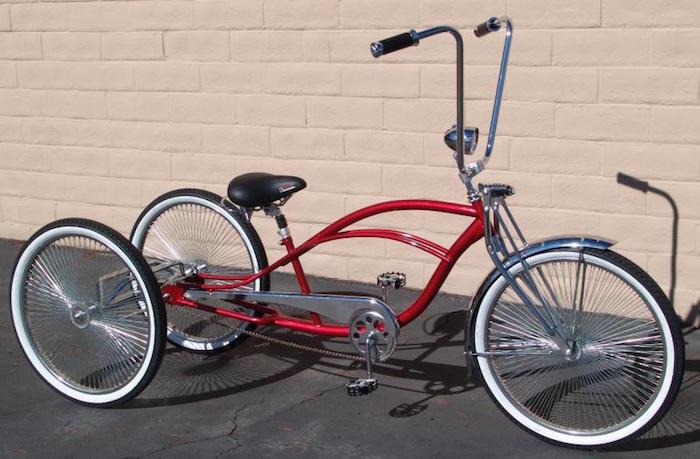 Kalifornijos Beach Cruiser Chopper 3 ratų triratis dviratis