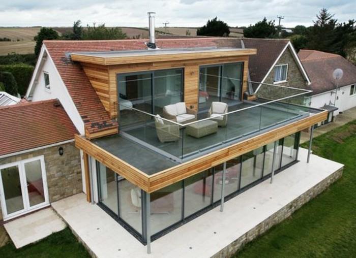 itin šiuolaikiška veranda-plokščias stogas-veranda-gražus stiklinimo modelis-nuostabi veranda