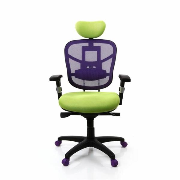 žalia-kėdė-ergonomiška-biuro kėdė