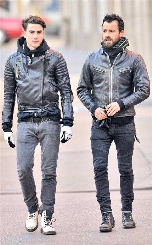 poceni-moška-usnjena-jakna-črna-denim-slim-motocikel-poceni-moški