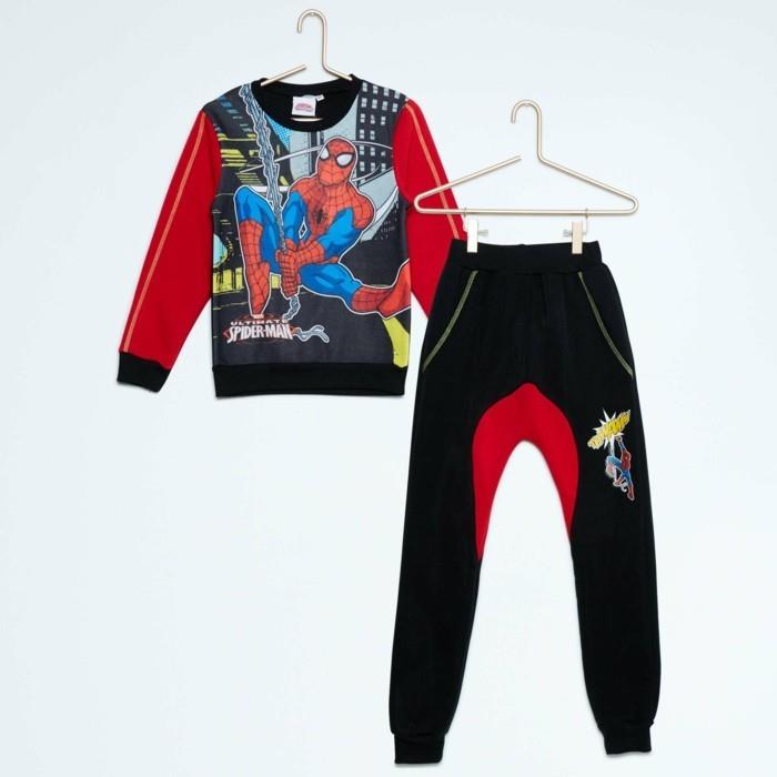 kiabi-örümcek-adam-çocuk-spor-giyim-kırmızı-siyah-yeniden boyutlandırılmış