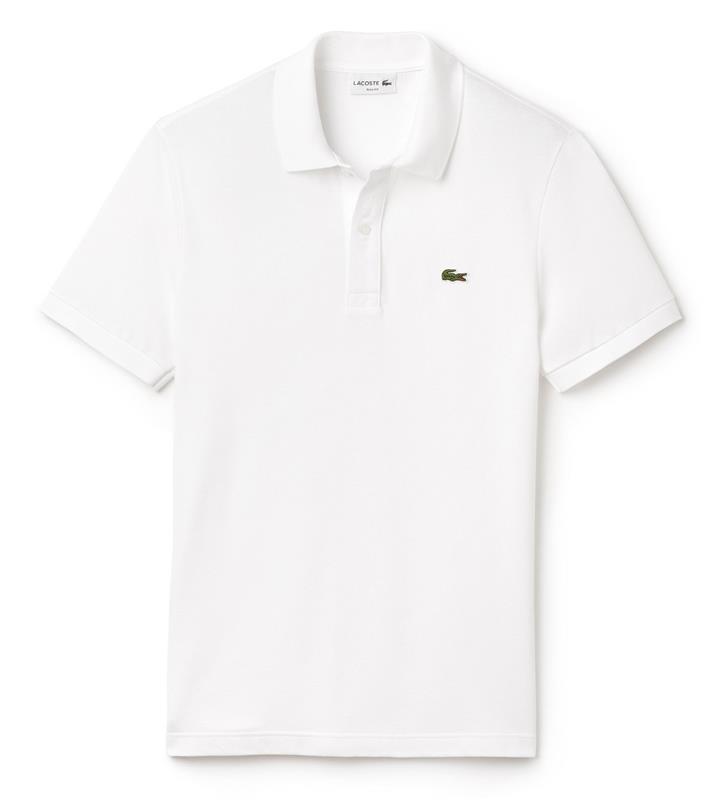 „Lacoste“ polo marškinėliai ploni, balti vyriški drabužiai
