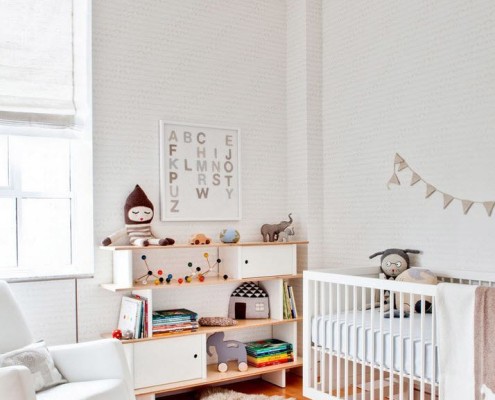 Habitación luminosa para un niño