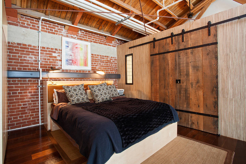 Dormitorio estilo loft