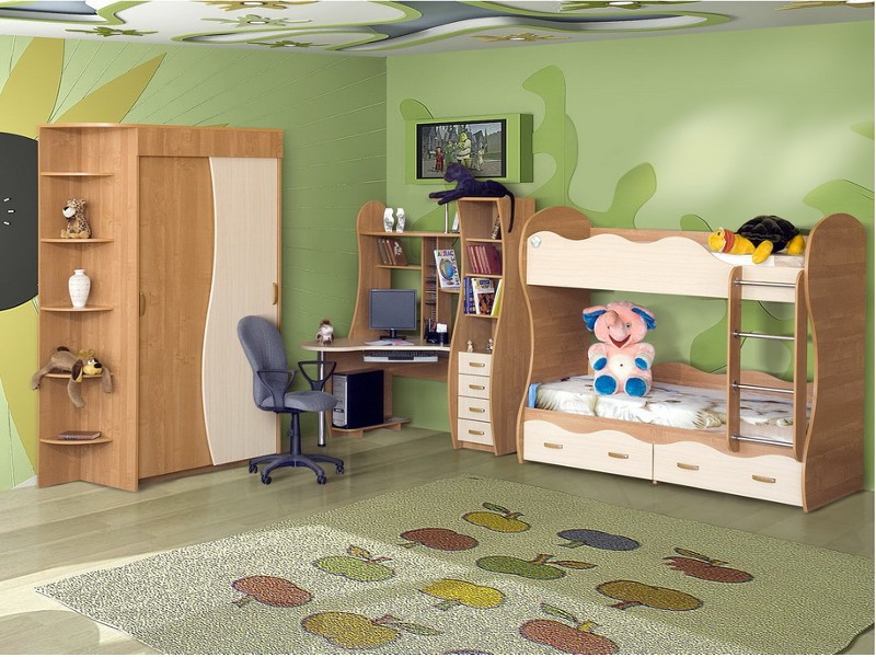 Quarto infantil para duas crianças