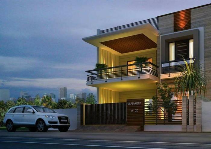 çağdaş-villa-temiz-ev-çatı-teras