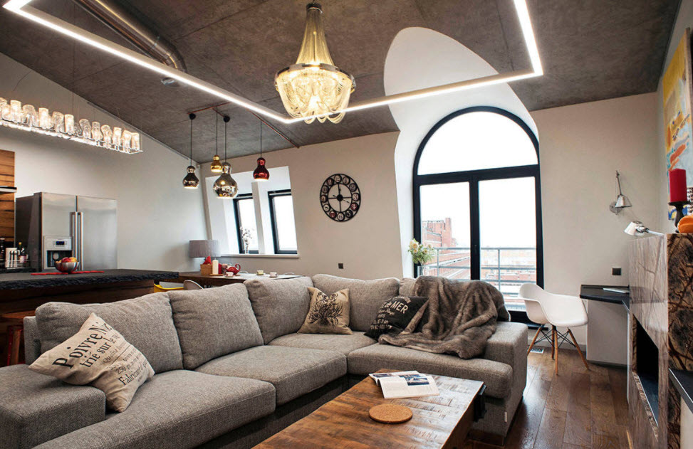 design elegante de sótão