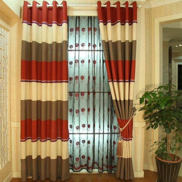 vien tik organza-mėlyna-su-raudonais raštais