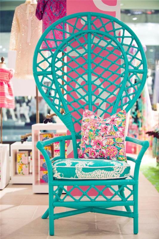 pamatyti-geriausias-dizaino-idėjas-rotango kėdės-pintos kėdės-canape-rotango-mėlynos gėlės