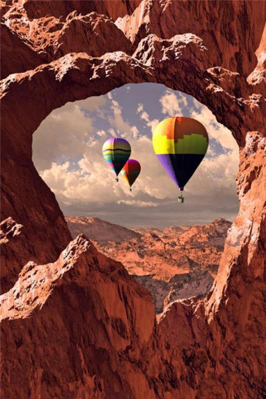 spektakularen polet z balonom na vroč zrak