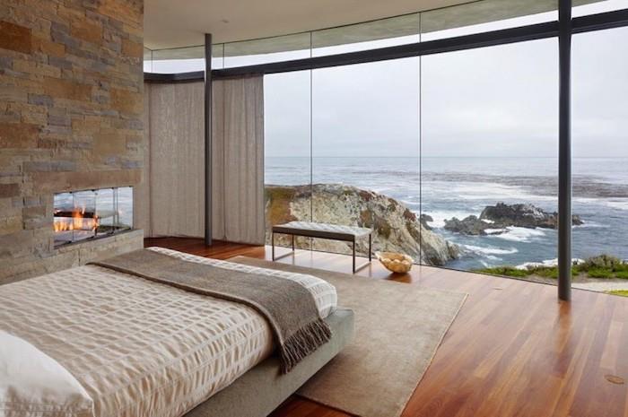 Modern yatak odası dekoru deniz kenarında tencance çağdaş tasarım yatak odası