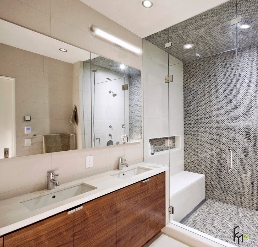 Baño en tres colores